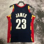 Maillot de Basket #23 Lebron James Cavaliers 2008-09 M&N Vintage Marine Imprimé